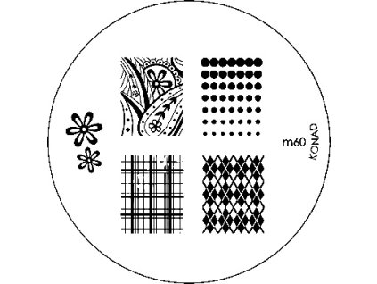 Konad BÁN GẢI PHÓNG - Khuân mẫu in trang trí M60