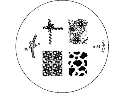 Konad BÁN GẢI PHÓNG - Khuân mẫu in trang tríM61