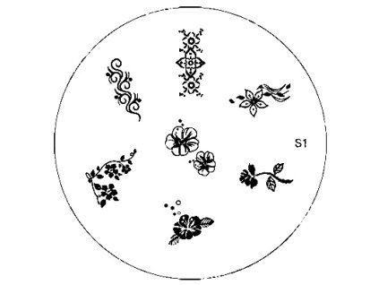 Konad BÁN GẢI PHÓNG - Khuân mẫu in trang trí S1