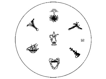 Konad GẢI PHÓNG - Khuân mẫu in trang trí S2