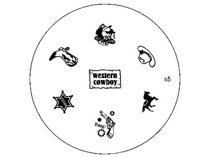 Konad BÁN GẢI PHÓNG - Khuân mẫu in trang trí S5