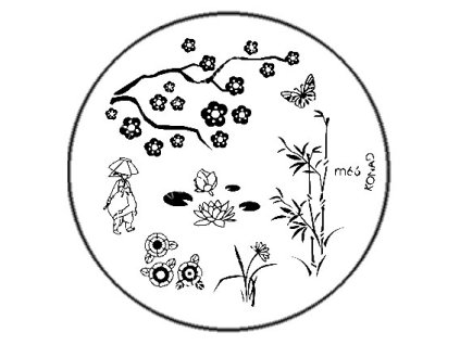 Konad BÁN GẢI PHÓNG - Khuân mẫu in trang trí  M66