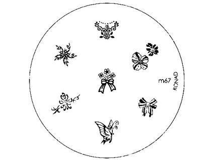 Konad BÁN GẢI PHÓNG - Khuân mẫu in trang trí M67