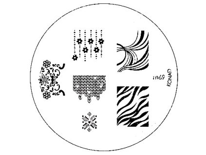 Konad BÁN GẢI PHÓNG - Khuân mẫu in trang trí M69