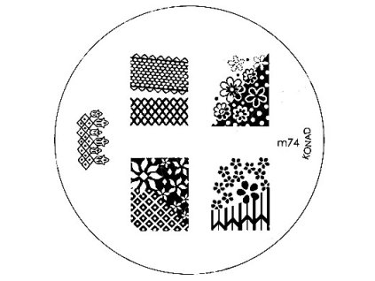 Konad BÁN GẢI PHÓNG - Khuân mẫu in trang trí M74