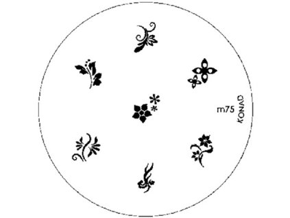 Konad BÁN GẢI PHÓNG - Khuân mẫu in trang trí M75