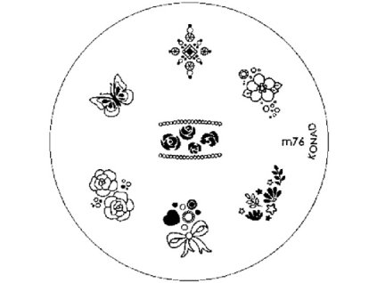 Konad BÁN GẢI PHÓNG - Khuân mẫu in trang tríy M76