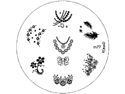 Konad BÁN GẢI PHÓNG - Khuân mẫu in trang trí M77