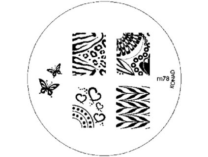 Konad BÁN GẢI PHÓNG - Khuân mẫu in trang trí M78