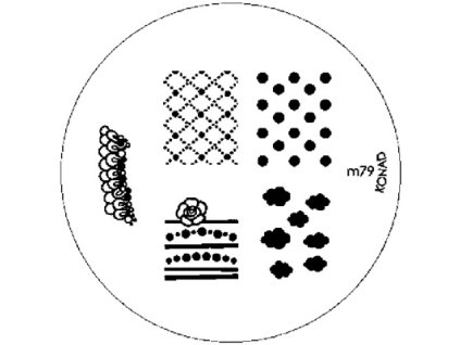 Konad BÁN GẢI PHÓNG - Khuân mẫu in trang trí M79