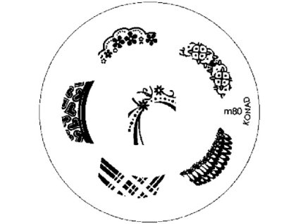 Konad BÁN GẢI PHÓNG - Khuân mẫu in trang trí M80