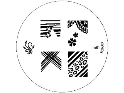 Konad BÁN GẢI PHÓNG - Khuân mẫu in trang trí M81