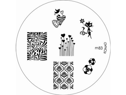 Konad BÁN GẢI PHÓNG - Khuân mẫu in trang trí M83