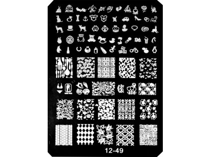 PREMIUM IMAGE PLATE - XL -  velká destička s motivy (12-49)
