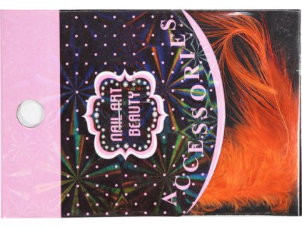 lông vũ đẻ trang trí - màu da cam (3)