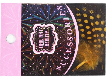 lông vũ đẻ trang trí - sáng màu nâu puntíky (4)