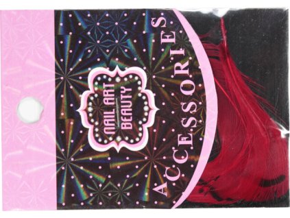 lông vũ đẻ trang trí - màu đỏ (8)