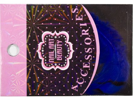 lông vũ đẻ trang trí - màu xanh lam có sọc (23)