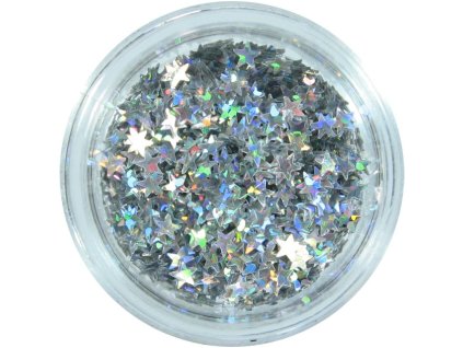 Stars - Silver holographic - shinning tiny points (02/102L)