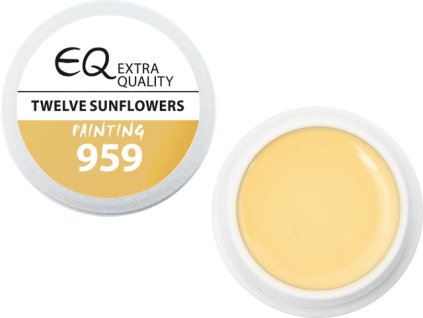EBD 959 - Extra Quality UV Painting Gel - TWELVE SUNFLOWERS, 5g (silver line)