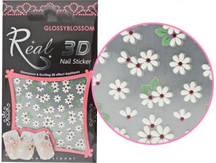 3D NAIL STICKERS - Miếng dán 3D đính đá - REAL 3D 7 (96324)