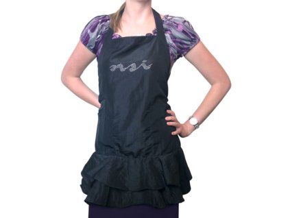 NSI NSI professional apron - Profesionální černá zástěra s logem NSI