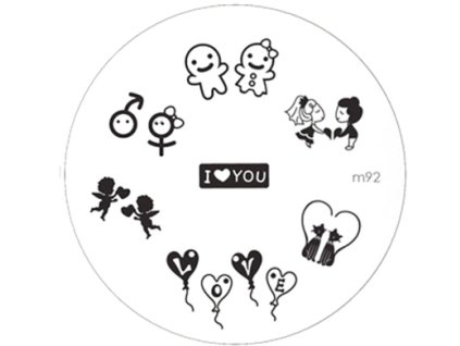 Konad BÁN GẢI PHÓNG - Khuân mẫu in trang trí M92