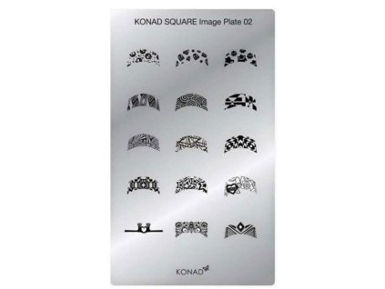 Konad BÁN GẢI PHÓNG - Khuân mẫu in trang trí  SQUARE 2