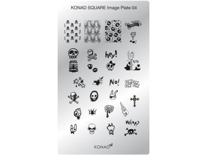 Konad BÁN GẢI PHÓNG - Khuân mẫu in trang tríSQUARE 4