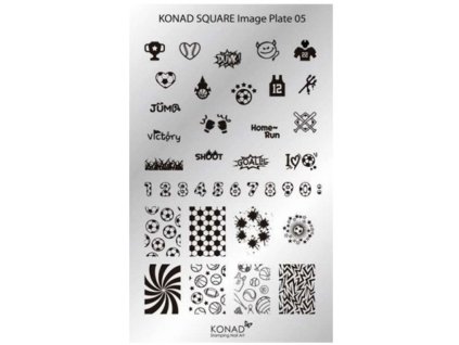 Konad BÁN GẢI PHÓNG - Khuân mẫu in trang trí SQUARE 5