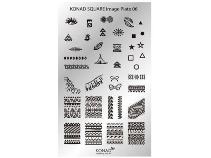 Konad BÁN GẢI PHÓNG - Khuân mẫu in trang trí SQUARE 6