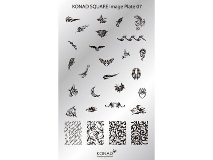 Konad Khuân mẫu in trang trí SQUARE 7