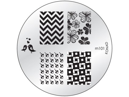 Konad BÁN GẢI PHÓNG - Khuân mẫu in trang trí M101