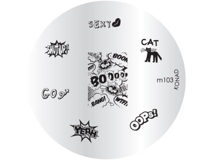 Konad BÁN GẢI PHÓNG - Khuân mẫu in trang trí M103