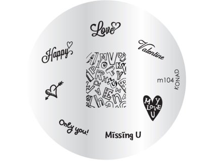 Konad BÁN GẢI PHÓNG - Khuân mẫu in trang trí M104