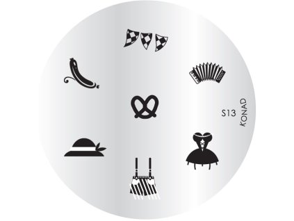 Konad D BÁN GẢI PHÓNG - Khuân mẫu in trang trí S13