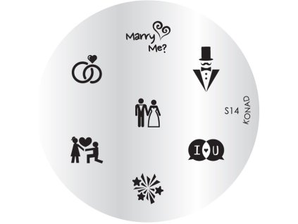 Konad BÁN GẢI PHÓNG - Khuân mẫu in trang trí S14