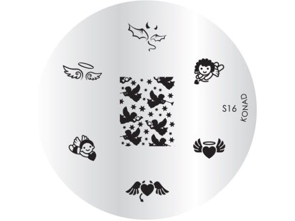 Konad BÁN GẢI PHÓNG - Khuân mẫu in trang trí  S16