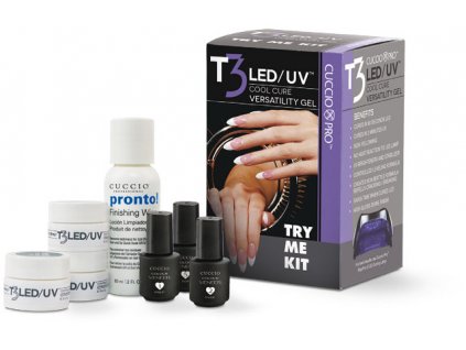 CUCCIO T3 LED/UV Try Me Kit - bộ thử nghiệm T3 LED gelů