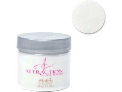 NSI ATTRACTION bột acrylic - Soft White -  màu trắng mịn - 40g