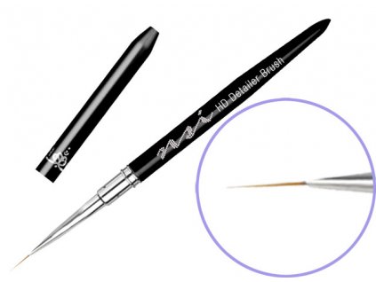 NSI SECRETS - HD Detailer Brush -  cọ rất mỏng để vẽ chi tiết, tay cầm kim loại  có nắp bảo vệ