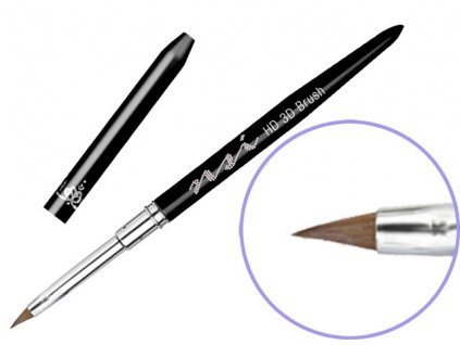 NSI SECRETS - HD 3D Brush - cọ trang trí 3D, tay cầm kim loại, có nắp bảo vệ