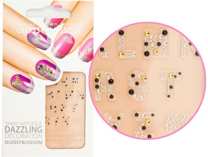 3D NAIL STICKERS - Miếng dán 3D đính đá - SHINE NAIL APPLIQUE - DAZZLING DECORATION 10 (9