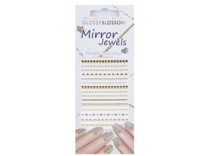 Mirror Jewels - miếng dán đính đá dành cho Nail Art - Line Gold (96892)