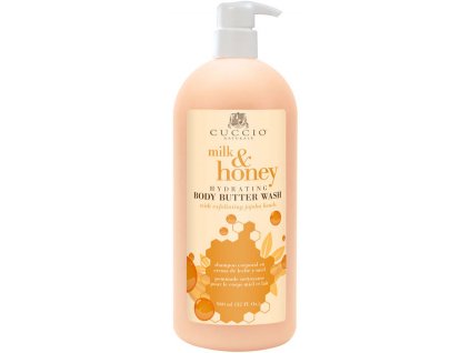 CUCCIO Milk and Honey Hydrating Body Butter Wash 32oz. -Xà phòng bơ dưỡng ẩm Sữa và mật ong 960ml