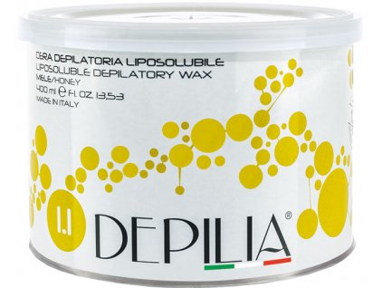 Depilia Liposoluble Wax - trong hộp sắt, 400ml - mật ong