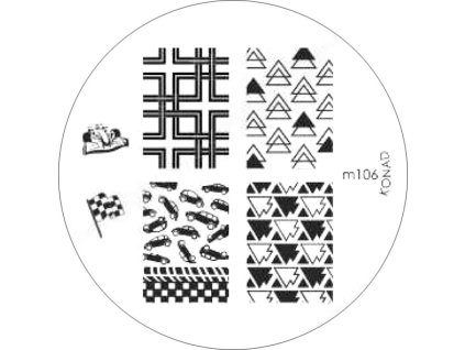 Konad BÁN GẢI PHÓNG - Khuân mẫu in trang trí  M106