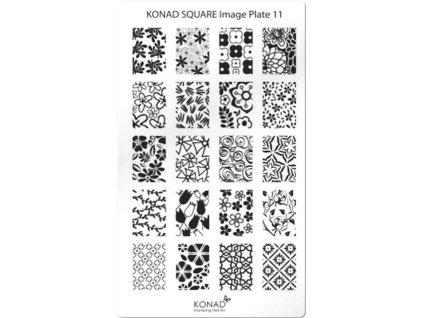 Konad Khuân mẫu in trang trí SQUARE 11