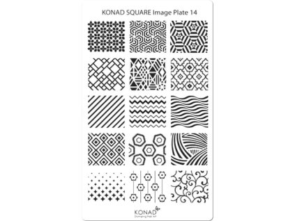 Konad Khuân mẫu in trang trí SQUARE 14