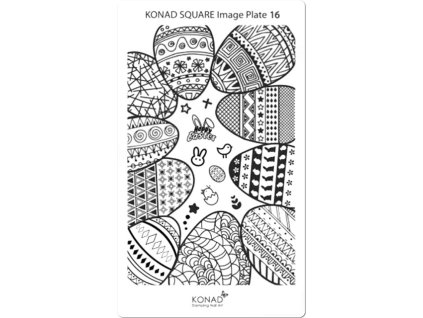 Konad MIMO NABIDKU - Destička s motivy SQUARE 16